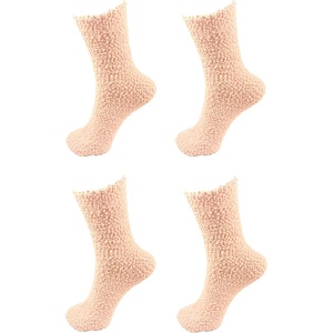image:imageBambooMN Super Soft Warm Knobby Microfiber Fuzzy Socks  Value PackAssortment 3