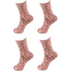 image:imageBambooMN Super Soft Warm Knobby Microfiber Fuzzy Socks  Value PackAssortment 4