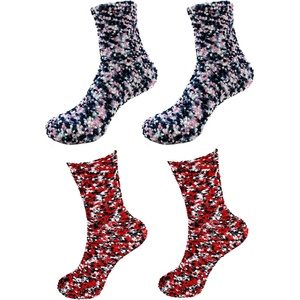 image:imageBambooMN Super Soft Warm Knobby Microfiber Fuzzy Socks  Value PackAssortment 67