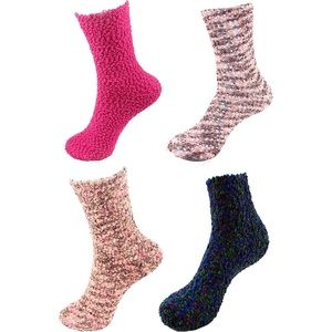 image:imageBambooMN Super Soft Warm Knobby Microfiber Fuzzy Socks  Value PackAssortment 70