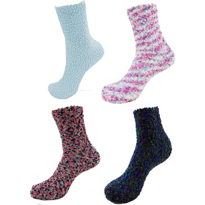 image:imageBambooMN Super Soft Warm Knobby Microfiber Fuzzy Socks  Value PackAssortment 81