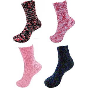 image:imageBambooMN Super Soft Warm Knobby Microfiber Fuzzy Socks  Value PackAssortment 82
