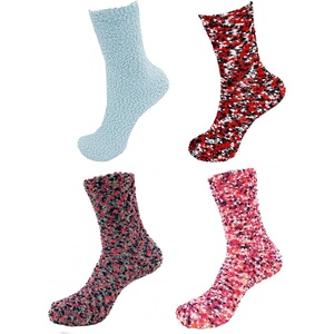 image:imageBambooMN Super Soft Warm Knobby Microfiber Fuzzy Socks  Value PackAssortment 83