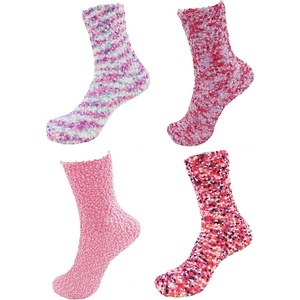 image:imageBambooMN Super Soft Warm Knobby Microfiber Fuzzy Socks  Value PackAssortment 84