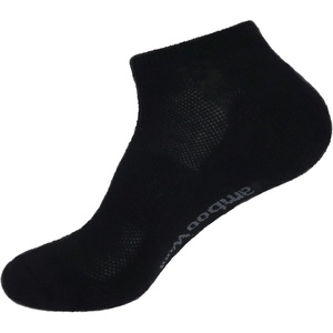 image:imageBambooMN Unisex Men and Womens Rayon from Bamboo Wool Blend Athletic Ankle Socks for Home Travel Work and Sport 2 Pairs01 Black  1 Pr