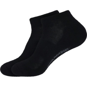 image:imageBambooMN Unisex Men and Womens Rayon from Bamboo Wool Blend Athletic Ankle Socks for Home Travel Work and Sport 2 Pairs01 Black  2 Prs