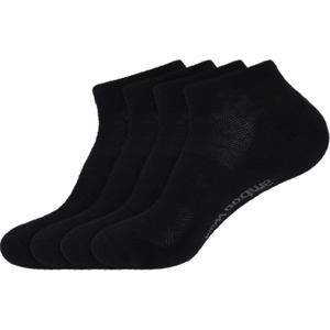image:imageBambooMN Unisex Men and Womens Rayon from Bamboo Wool Blend Athletic Ankle Socks for Home Travel Work and Sport 2 Pairs01 Black  4 Prs