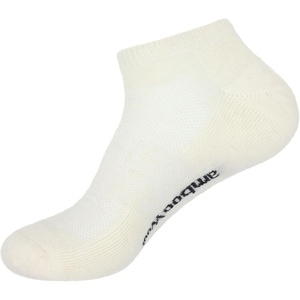 image:imageBambooMN Unisex Men and Womens Rayon from Bamboo Wool Blend Athletic Ankle Socks for Home Travel Work and Sport 2 Pairs02 White  1 Pr