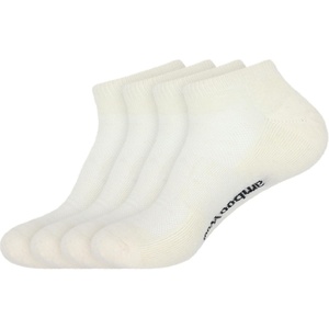 image:imageBambooMN Unisex Men and Womens Rayon from Bamboo Wool Blend Athletic Ankle Socks for Home Travel Work and Sport 2 Pairs02 White  4 Prs