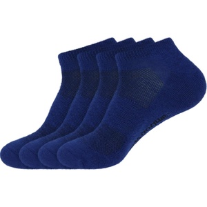 image:imageBambooMN Unisex Men and Womens Rayon from Bamboo Wool Blend Athletic Ankle Socks for Home Travel Work and Sport 2 Pairs06 Navy  4 Prs