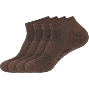 image:imageBambooMN Unisex Men and Womens Rayon from Bamboo Wool Blend Athletic Ankle Socks for Home Travel Work and Sport 2 Pairs07 Brown  4 Prs