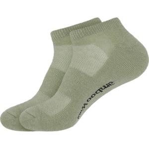 image:imageBambooMN Unisex Men and Womens Rayon from Bamboo Wool Blend Athletic Ankle Socks for Home Travel Work and Sport 2 Pairs08 Olive Green  2 Prs
