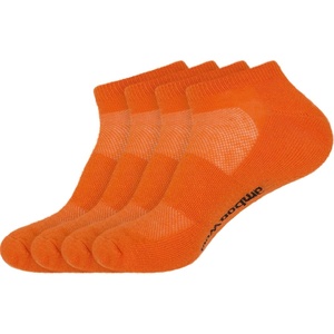 image:imageBambooMN Unisex Men and Womens Rayon from Bamboo Wool Blend Athletic Ankle Socks for Home Travel Work and Sport 2 Pairs09 Orange  4 Prs