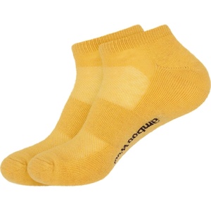 image:imageBambooMN Unisex Men and Womens Rayon from Bamboo Wool Blend Athletic Ankle Socks for Home Travel Work and Sport 2 Pairs10 Yellow  2 Prs