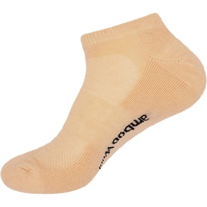 image:imageBambooMN Unisex Men and Womens Rayon from Bamboo Wool Blend Athletic Ankle Socks for Home Travel Work and Sport 2 Pairs14 Tan  1 Pr