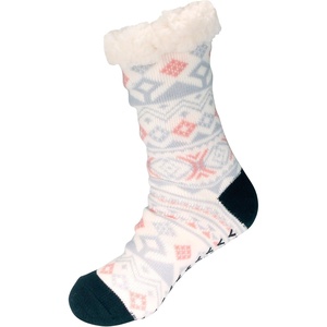 image:imageBambooMN Womens Classic Thick Winter Fleeced Thermal Cabin Crew Slipper Socks 1 Pair04 Pattern