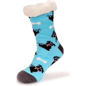 image:imageBambooMN Womens Classic Thick Winter Fleeced Thermal Cabin Crew Slipper Socks 1 Pair07 Dogs