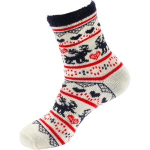 image:imageBambooMN Womens Double Layer Thick Super Soft Cozy Warm Fuzzy Comfy Home Indoor Outdoor Cabin Sock 1 PairStyle No 54