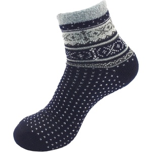 image:imageBambooMN Womens Double Layer Thick Super Soft Cozy Warm Fuzzy Comfy Home Indoor Outdoor Cabin Sock 1 PairStyle No 55