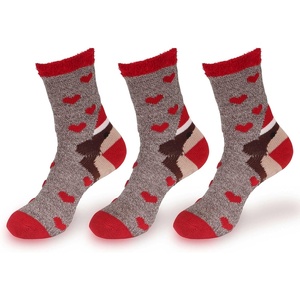 image:imageBambooMN Womens Double Layer Thick Super Soft Warm Fuzzy Home Outdoor Winter Socks08 Monkey