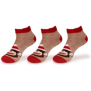 image:imageBambooMN Womens Double Layer Thick Super Soft Warm Fuzzy Home Outdoor Winter Socks10 Monkey