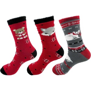 image:imageBambooMN Womens Double Layer Thick Super Soft Warm Fuzzy Home Outdoor Winter SocksAssortment B