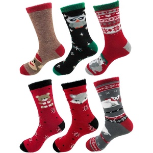 image:imageBambooMN Womens Double Layer Thick Super Soft Warm Fuzzy Home Outdoor Winter SocksAssortment C