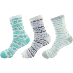 image:imageBambooMN Womens Extra Thick Plush Super Soft Warm Fuzzy Cozy Home Indoor Outdoor Cabin SocksAssorment D