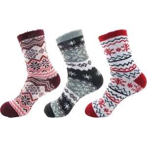 image:imageBambooMN Womens Extra Thick Plush Super Soft Warm Fuzzy Cozy Home Indoor Outdoor Cabin SocksAssorment E