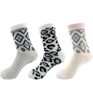 image:imageBambooMN Womens Extra Thick Plush Super Soft Warm Fuzzy Cozy Home Indoor Outdoor Cabin SocksAssorment I