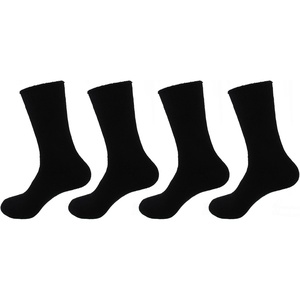 image:imageBambooMN Womens Extra Thick Wicking Rayon from Bamboo Socks  4 Pair Value PackBlack
