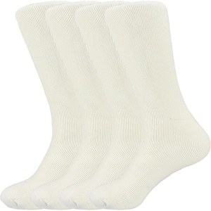 image:imageBambooMN Womens Extra Thick Wicking Rayon from Bamboo Socks  4 Pair Value PackWhite 4 Pairs