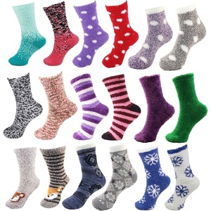 image:imageBambooMN Womens Fuzzy Socks  Super Soft Cozy Comfy Variety Pack  4 8 12 Pairs8 Pair Variety