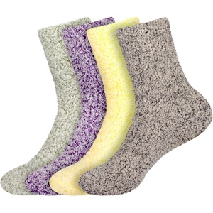 image:imageBambooMN Womens Fuzzy Warm Feather Soft Socks  Value Packs4b