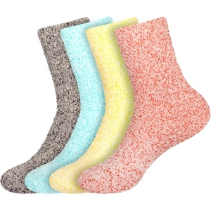 image:imageBambooMN Womens Fuzzy Warm Feather Soft Socks  Value Packs4c