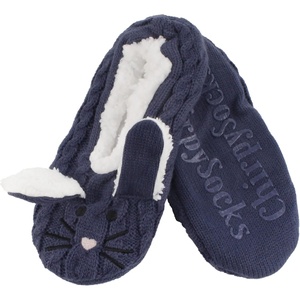 image:imageBambooMN Womens Gradient Cozy Fuzzy Indoor Home Slippers  1 PairBlue Rabbit