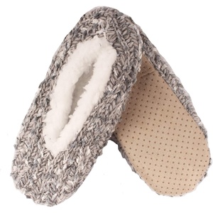image:imageBambooMN Womens Gradient Cozy Fuzzy Indoor Home Slippers  1 PairCozy Grey
