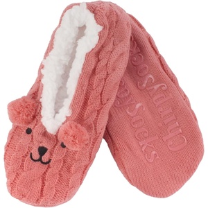 image:imageBambooMN Womens Gradient Cozy Fuzzy Indoor Home Slippers  1 PairPink Bear