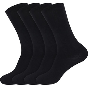 image:imageBambooMN Womens Rayon from Bamboo Fiber Socks  Moisture Wicking Classic Casual Dress SocksBlack 2