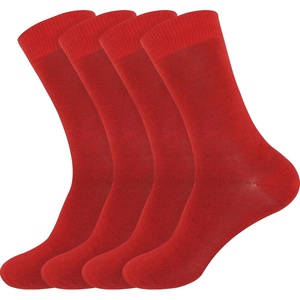 image:imageBambooMN Womens Rayon from Bamboo Fiber Socks  Moisture Wicking Classic Casual Dress SocksCherry Red