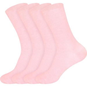 image:imageBambooMN Womens Rayon from Bamboo Fiber Socks  Moisture Wicking Classic Casual Dress SocksPink