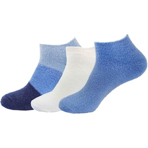image:imageBambooMN Womens Super Soft Aloe Infused Fuzzy Nylon Spa Socks  Size 912  Assortment D  3 PairsAsst J