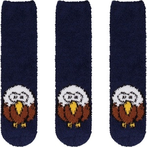 image:imageBambooMN Womens Super Soft Warm Microfiber Fuzzy Cozy Animal Socks or Christmas Winter Animal Socks Value Pack02 Eagle