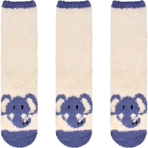 image:imageBambooMN Womens Super Soft Warm Microfiber Fuzzy Cozy Animal Socks or Christmas Winter Animal Socks Value Pack03 Elephant