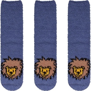 image:imageBambooMN Womens Super Soft Warm Microfiber Fuzzy Cozy Animal Socks or Christmas Winter Animal Socks Value Pack06 Lion