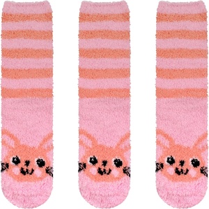 image:imageBambooMN Womens Super Soft Warm Microfiber Fuzzy Cozy Animal Socks or Christmas Winter Animal Socks Value Pack09 Rabbit
