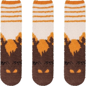 image:imageBambooMN Womens Super Soft Warm Microfiber Fuzzy Cozy Animal Socks or Christmas Winter Animal Socks Value PackHorse