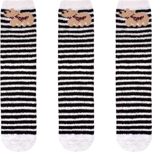 image:imageBambooMN Womens Super Soft Warm Microfiber Fuzzy Cozy Animal Socks or Christmas Winter Animal Socks Value PackPolar Bear