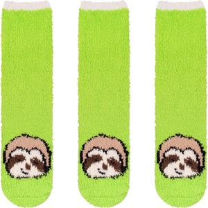 image:imageBambooMN Womens Super Soft Warm Microfiber Fuzzy Cozy Animal Socks or Christmas Winter Animal Socks Value PackSloth