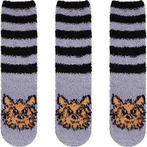 image:imageBambooMN Womens Super Soft Warm Microfiber Fuzzy Cozy Animal Socks or Christmas Winter Animal Socks Value PackYorkie